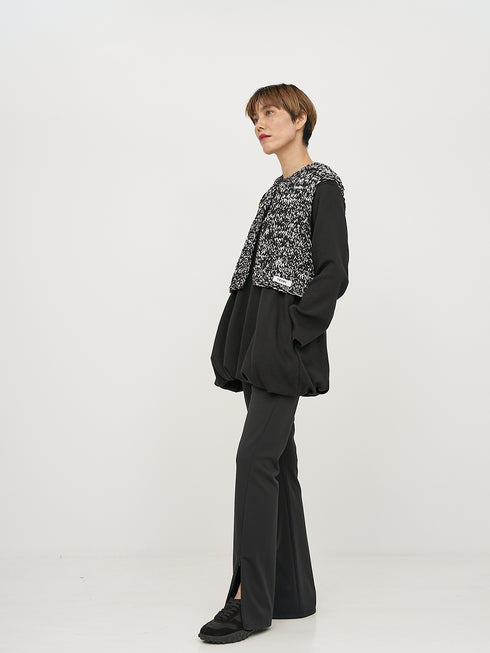 MIX HAND KNIT VEST /Y254-91117